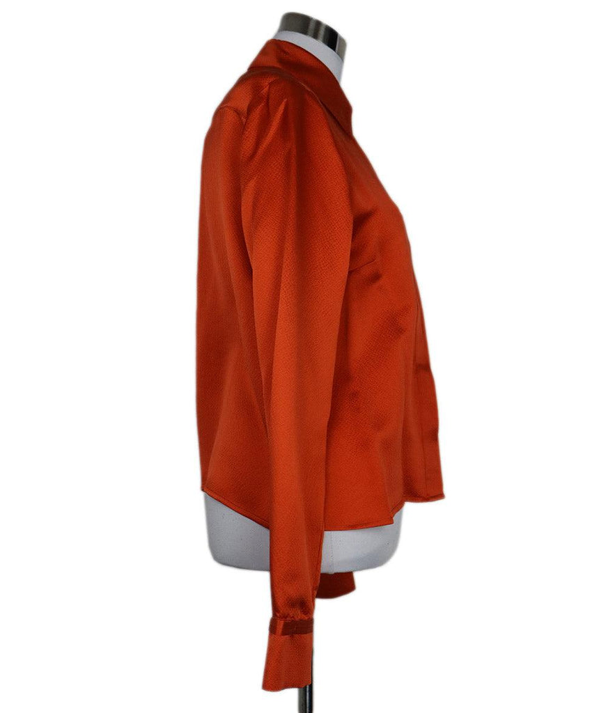 Gabriela Hearst Orange Silk Blouse sz 6 - Michael's Consignment NYC