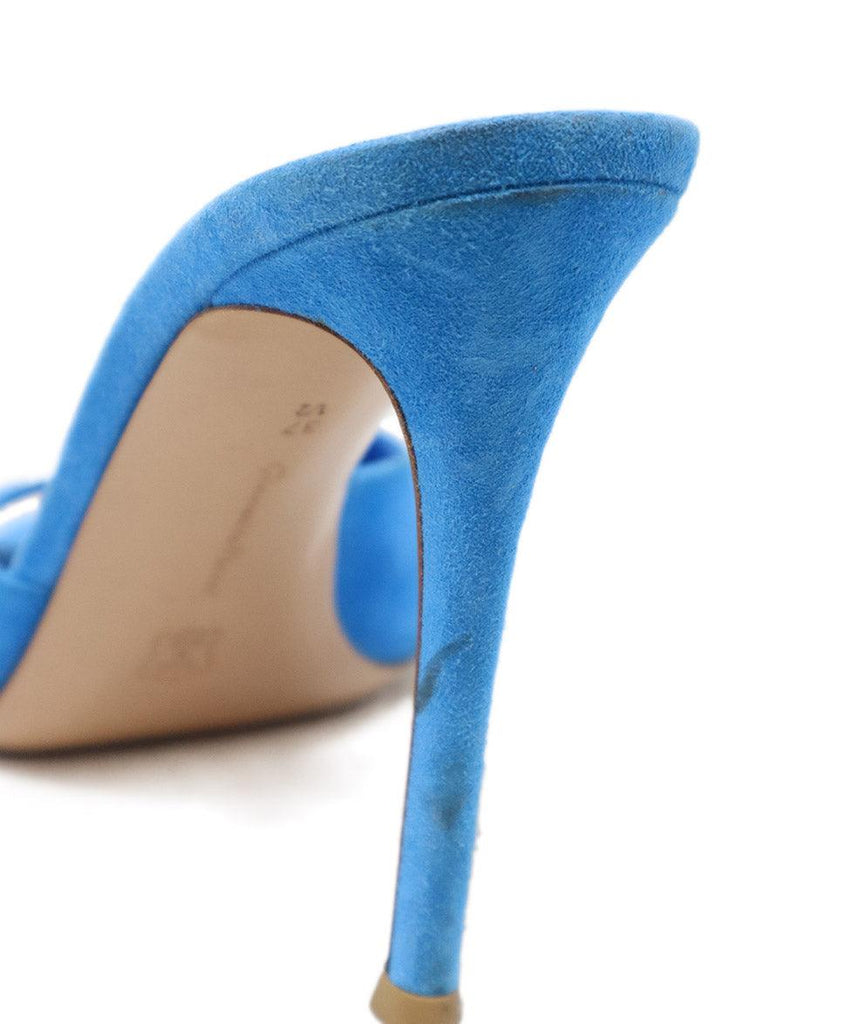 Gianvito Rossi Blue Suede Sandals sz 7.5 - Michael's Consignment NYC
