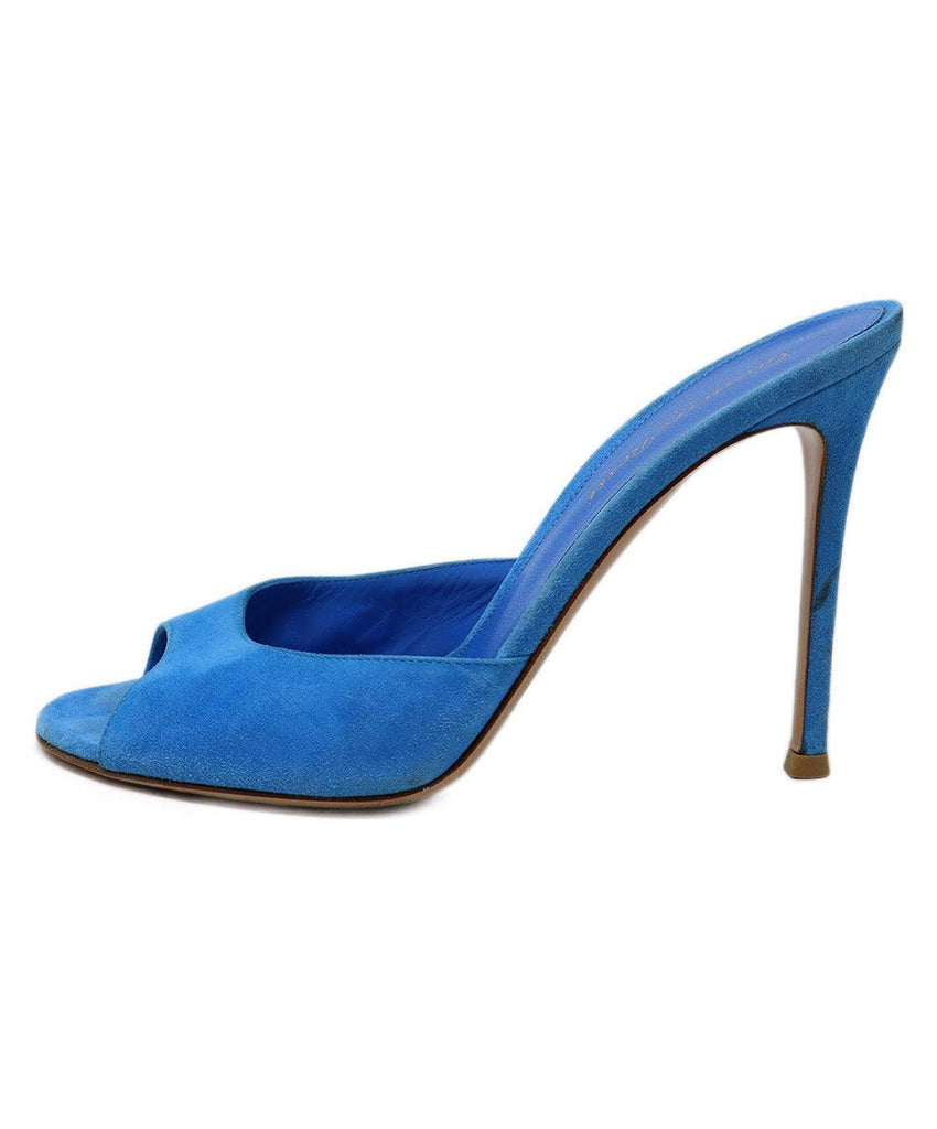 Gianvito Rossi Blue Suede Sandals sz 7.5 - Michael's Consignment NYC