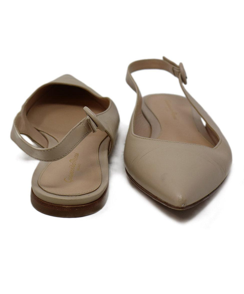 Gianvito Rossi Tan Leather Flats sz 8 - Michael's Consignment NYC