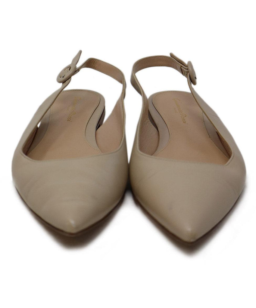 Gianvito Rossi Tan Leather Flats sz 8 - Michael's Consignment NYC