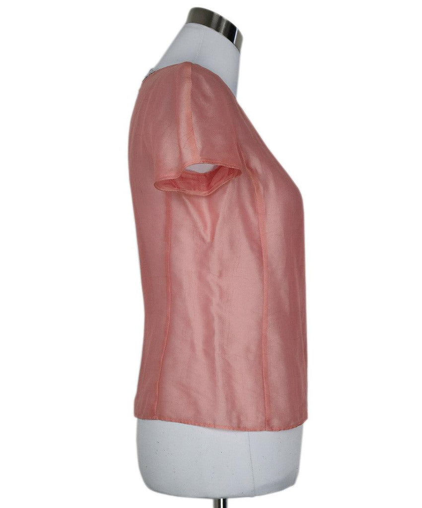 Giorgio Armani Pink Silk Top sz 6 - Michael's Consignment NYC