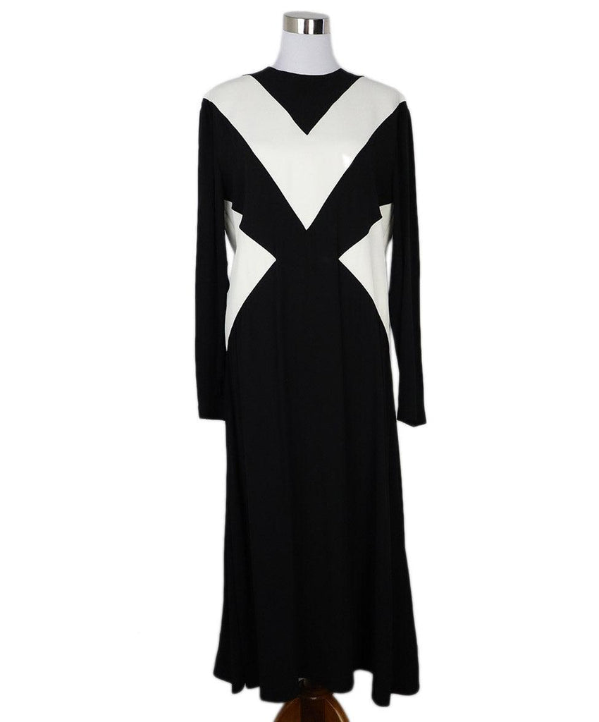 Givenchy B&W Print Longsleeve Dress sz 8 - Michael's Consignment NYC