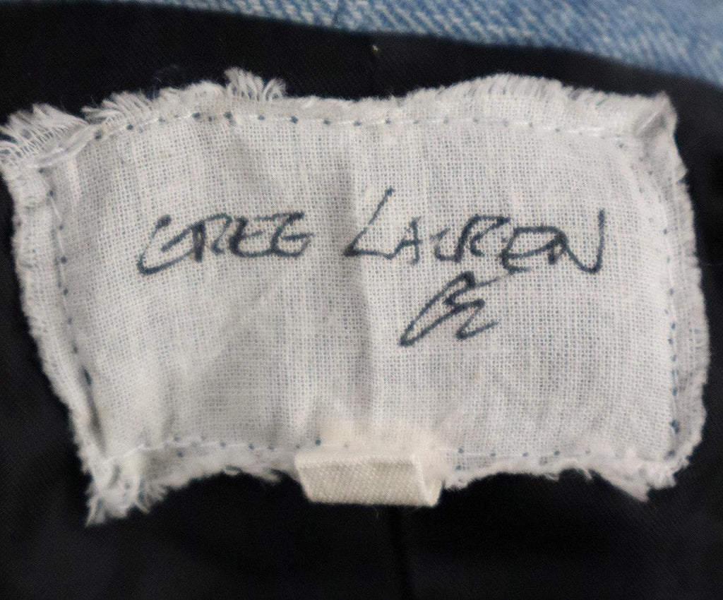 Greg Lauren Navy & White Flannel Jacket sz 2 - Michael's Consignment NYC