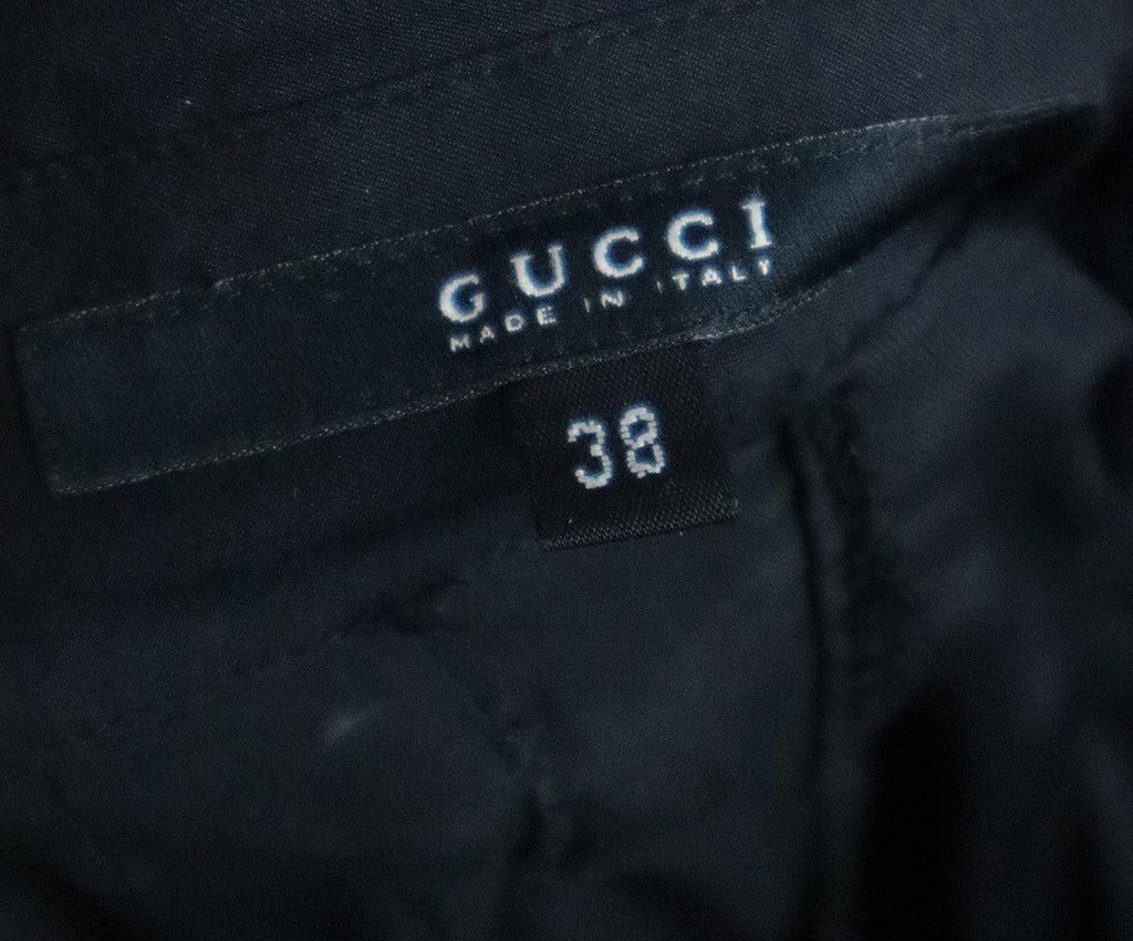 Gucci Black Silk & Velvet Blouse sz 2 - Michael's Consignment NYC