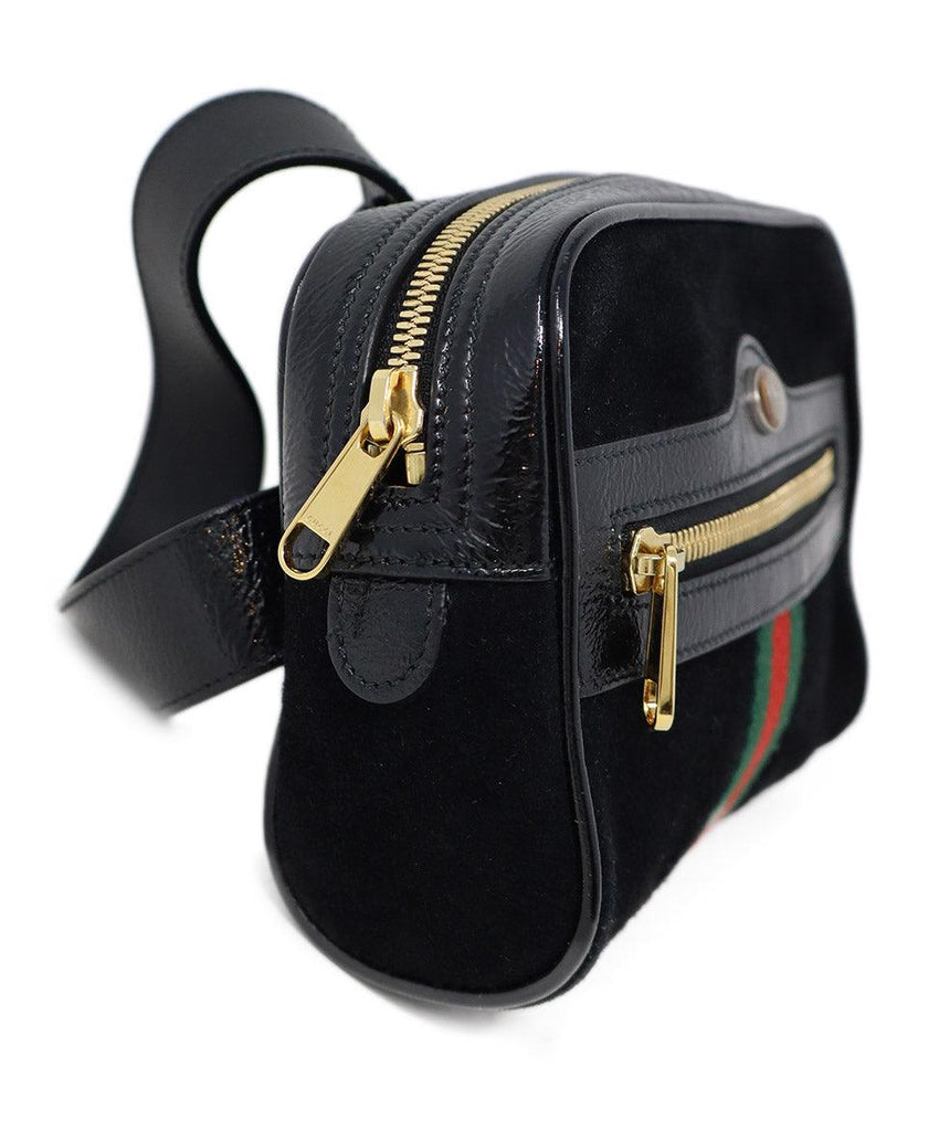 Gucci Black Suede Small Ophidia Bag Fannypack - Michael's Consignment NYC