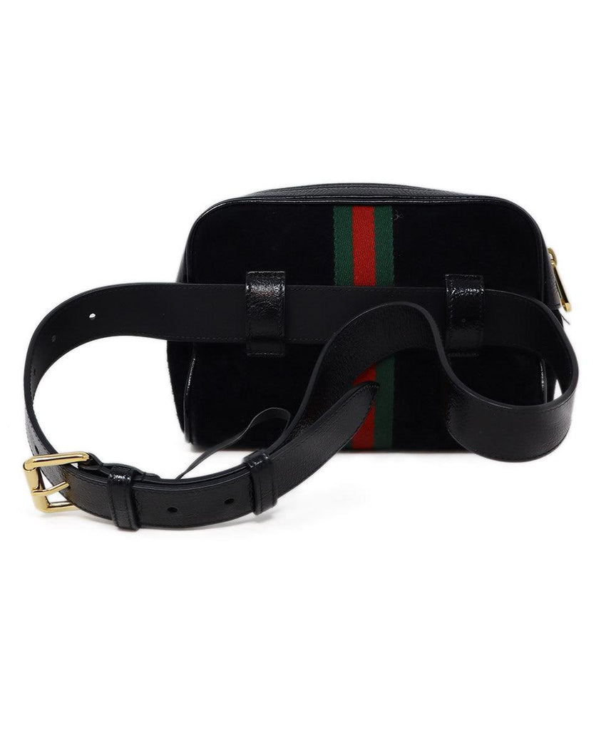 Gucci Black Suede Small Ophidia Bag Fannypack - Michael's Consignment NYC