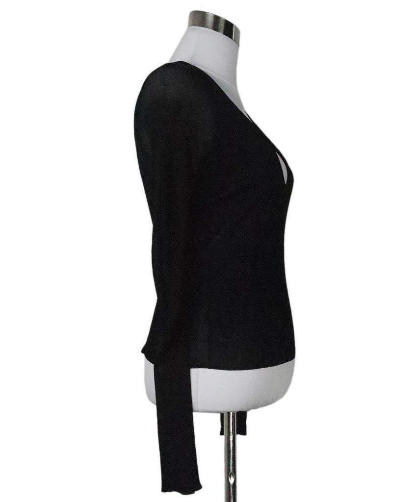 Gucci Black V-Neck Sweater sz 2 - Michael's Consignment NYC