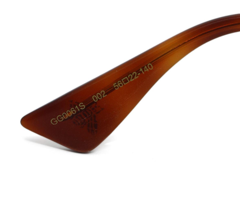 Gucci Brown & Green Sunglasses - Michael's Consignment NYC
