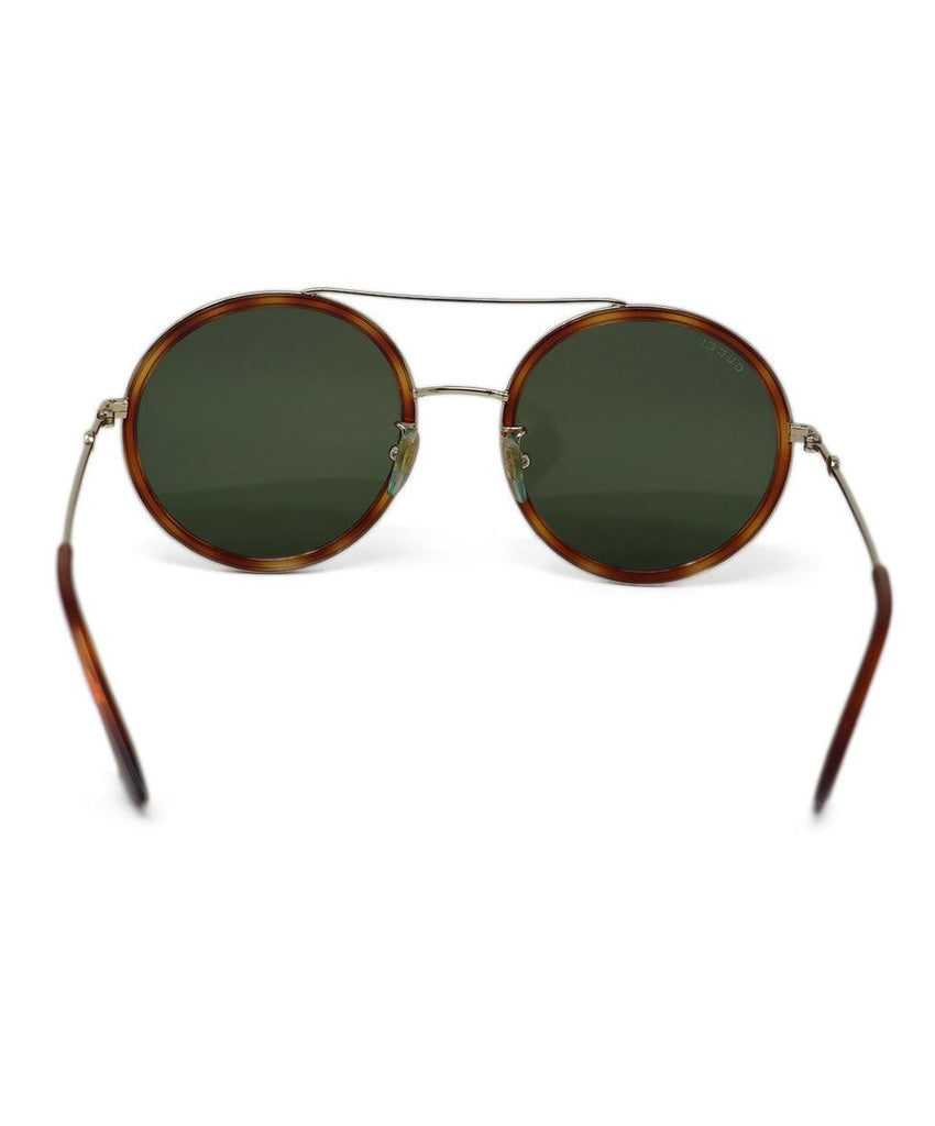 Gucci Brown & Green Sunglasses - Michael's Consignment NYC