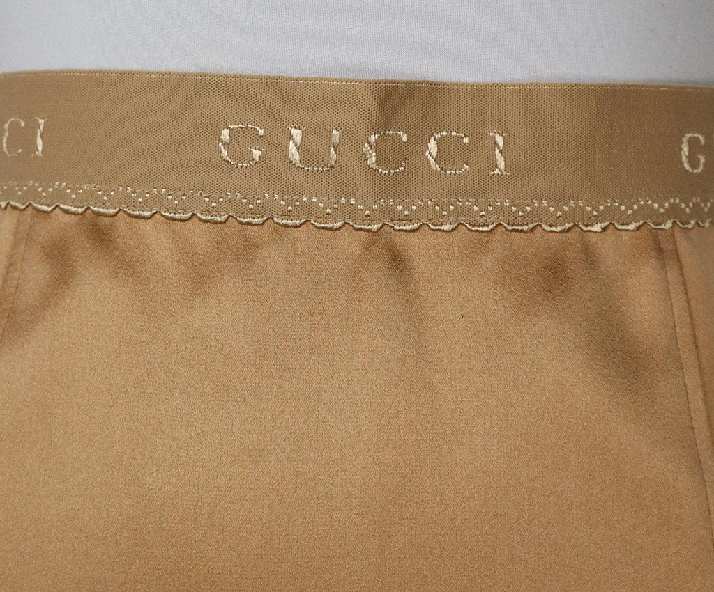 Gucci Champagne Silk Skirt sz 4 - Michael's Consignment NYC