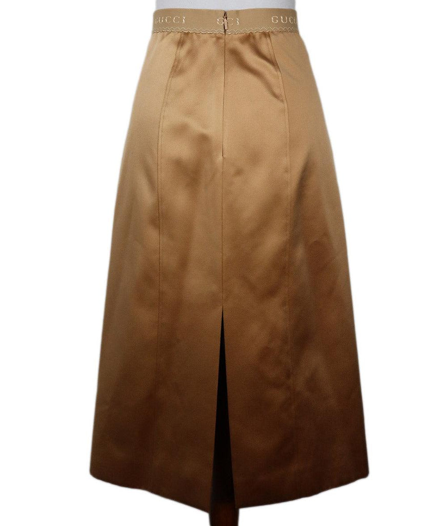 Gucci Champagne Silk Skirt sz 4 - Michael's Consignment NYC
