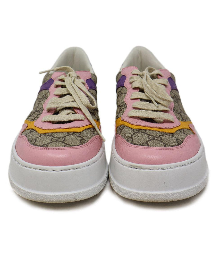 Gucci Multicolor Monogram Leather Sneakers sz 12 - Michael's Consignment NYC