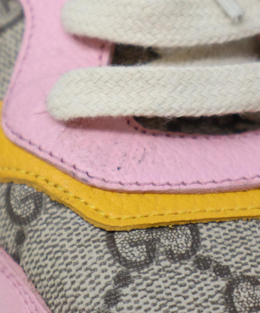 Gucci Multicolor Monogram Leather Sneakers sz 12 - Michael's Consignment NYC