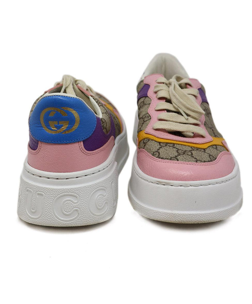 Gucci Multicolor Monogram Leather Sneakers sz 12 - Michael's Consignment NYC