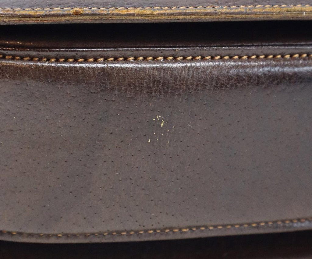 Gucci Vintage Brown Pigskin & Bamboo Bag - Michael's Consignment NYC