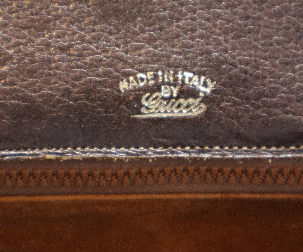 Gucci Vintage Brown Pigskin & Bamboo Bag - Michael's Consignment NYC