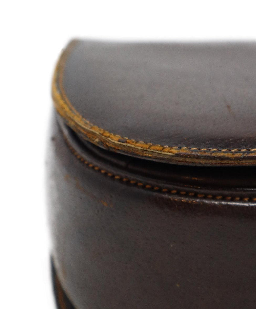 Gucci Vintage Brown Pigskin & Bamboo Bag - Michael's Consignment NYC
