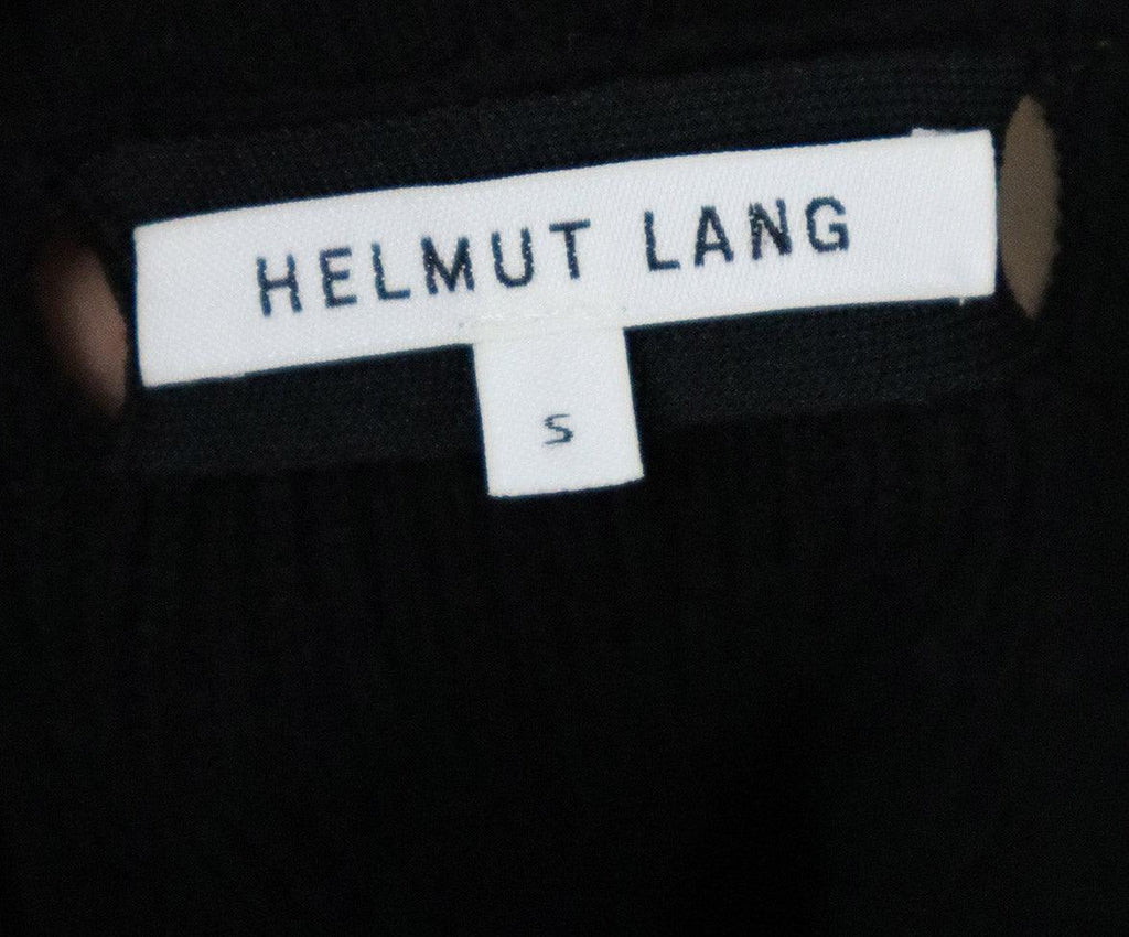 Helmut Lang Black Cashmere Sweater w/ Button Trim sz 4 - Michael's Consignment NYC