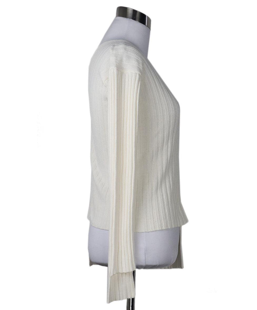Helmut Lang Ivory Cotton Sweater sz 2 - Michael's Consignment NYC
