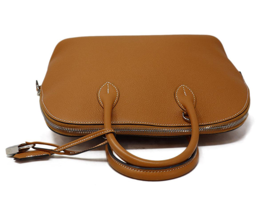 Hermes 2017 Gold Togo Leather Bolide 31 Bag - Michael's Consignment NYC
