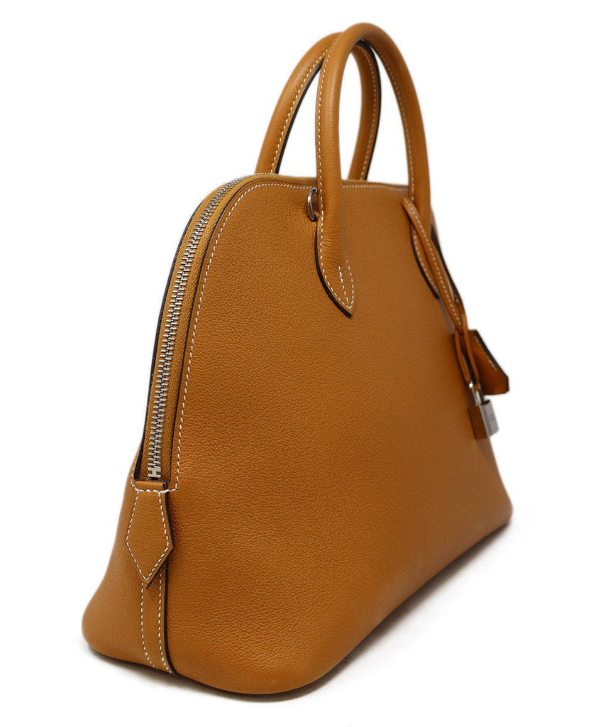 Hermes 2017 Gold Togo Leather Bolide 31 Bag - Michael's Consignment NYC