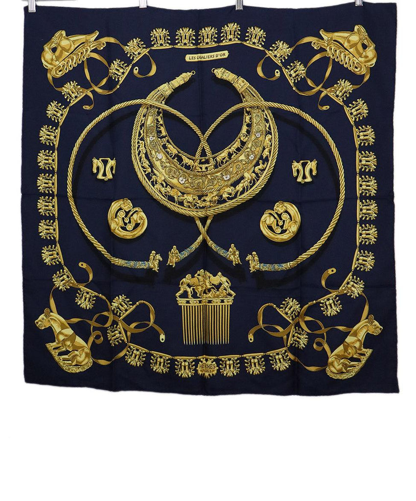 Hermes A Contre-Courant Print Scarf - Michael's Consignment NYC