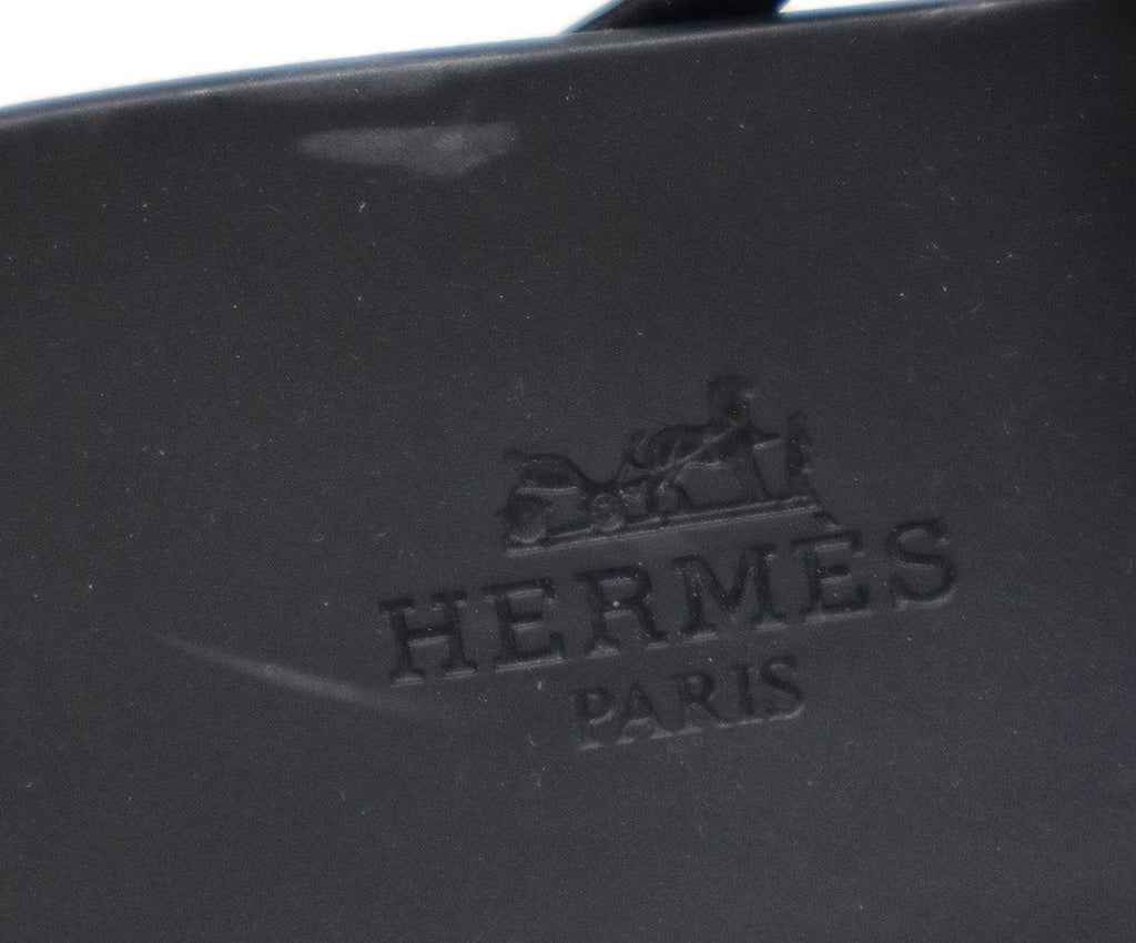 Hermes Black Rubber Sandals sz 10 - Michael's Consignment NYC