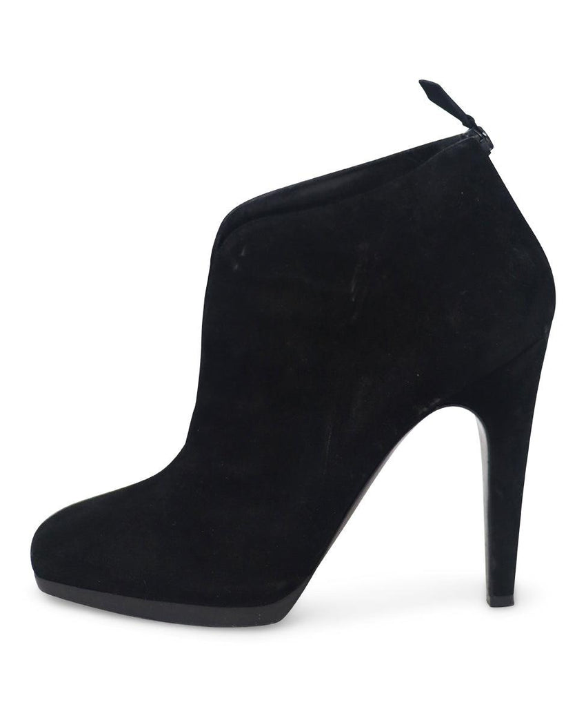 Hermes Black Suede Booties sz 10.5 - Michael's Consignment NYC
