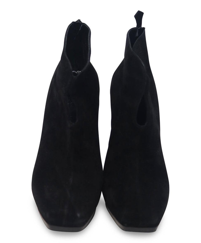 Hermes Black Suede Booties sz 10.5 - Michael's Consignment NYC