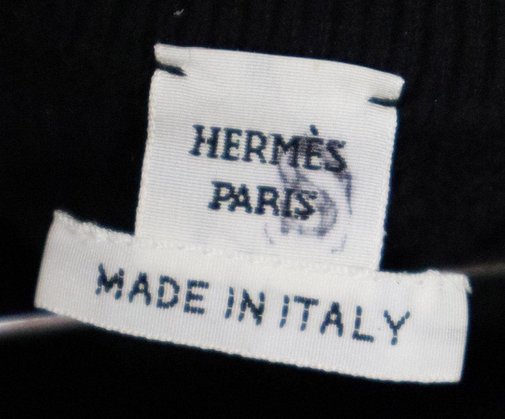 Hermes Black Wool Pants sz 2 - Michael's Consignment NYC