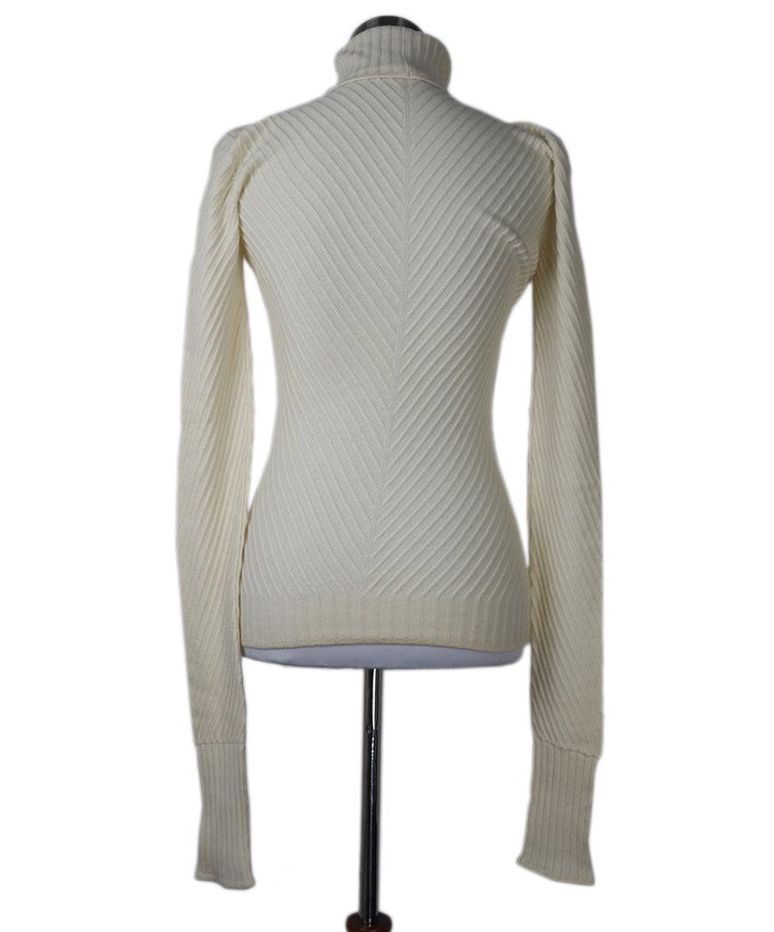 Hermes Cream Cashmere Turtleneck sz 6 - Michael's Consignment NYC