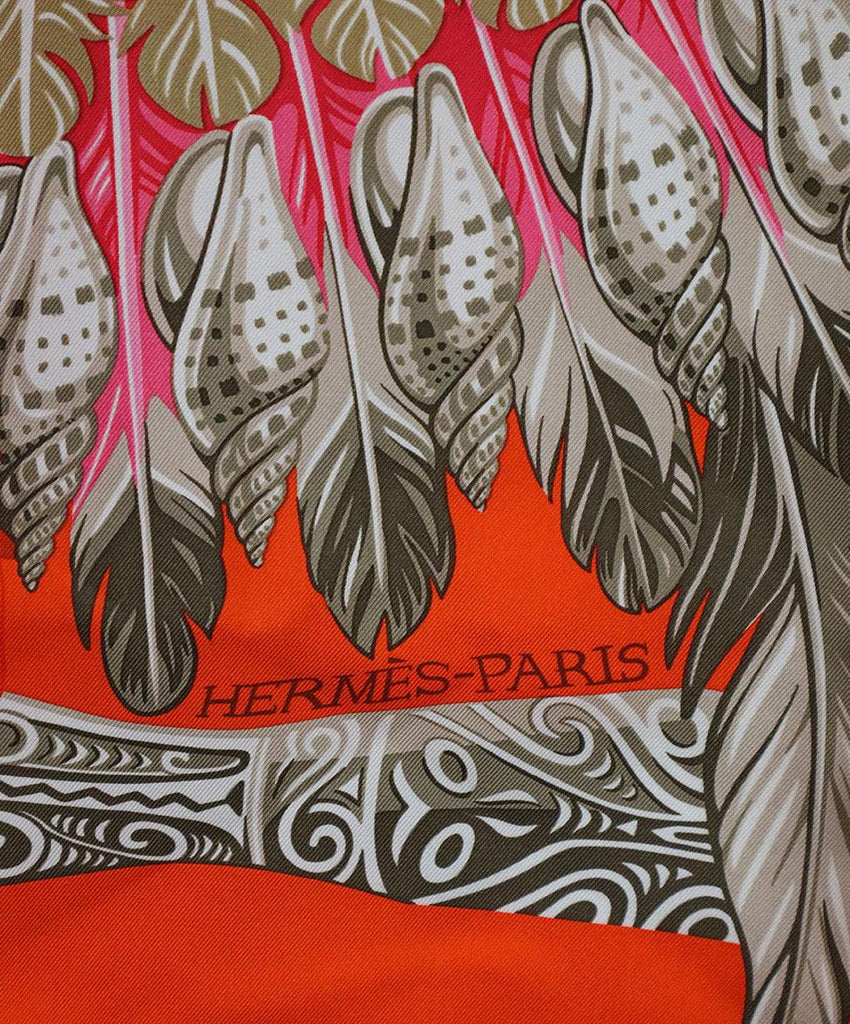 Hermes Danse Pacifique Print Silk Scarf - Michael's Consignment NYC