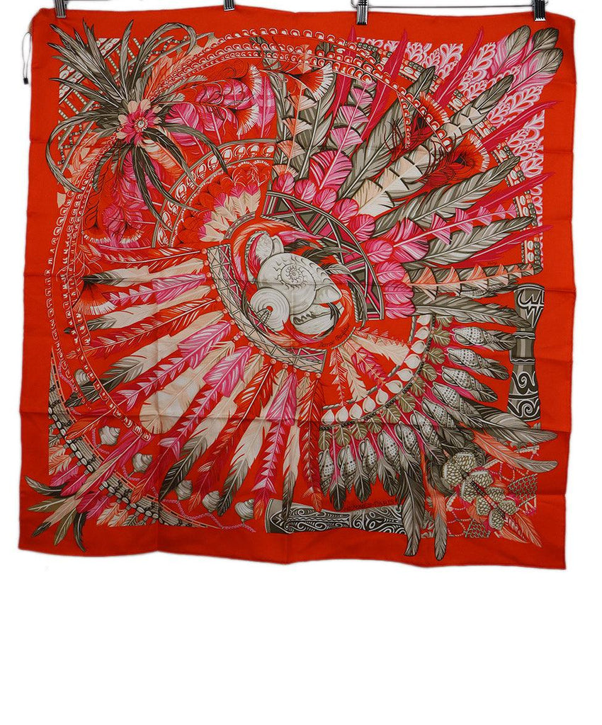 Hermes Danse Pacifique Print Silk Scarf - Michael's Consignment NYC