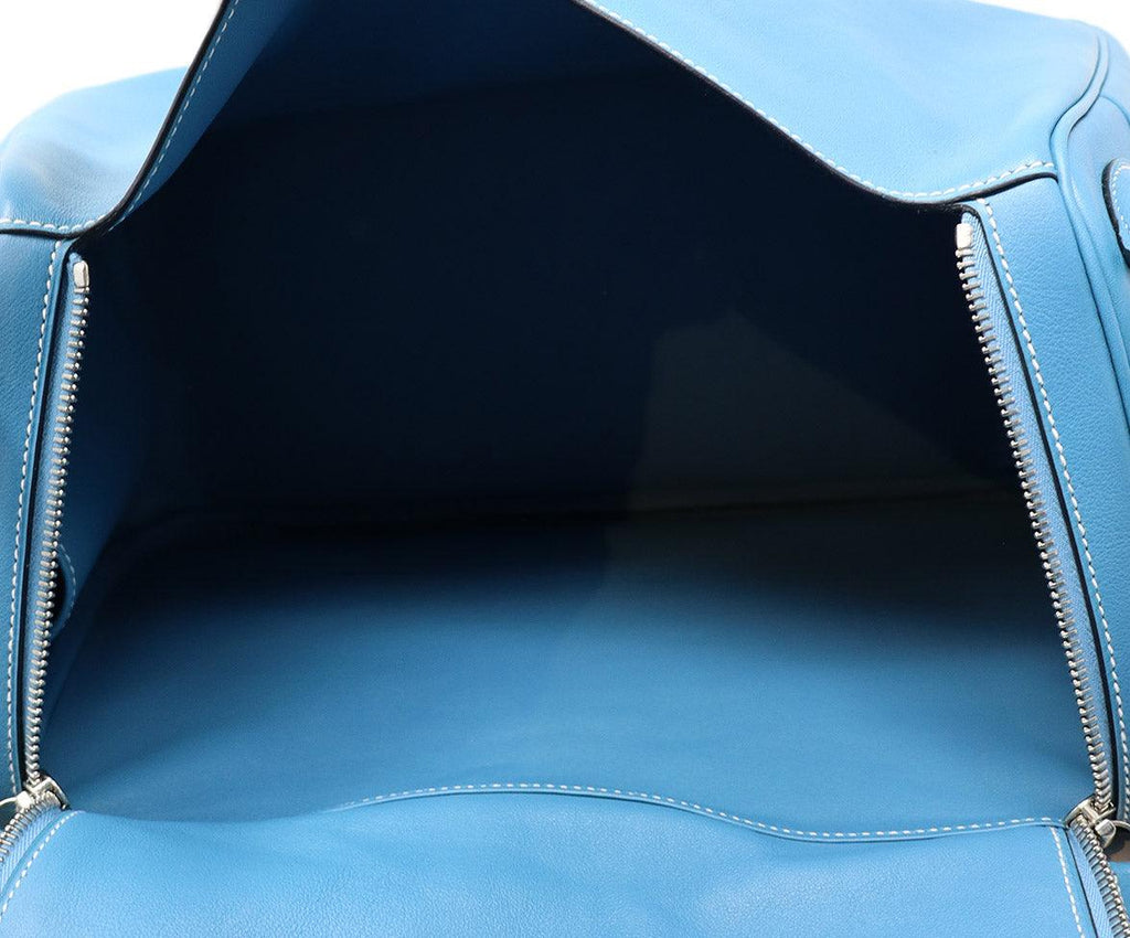 Hermes Light Blue Leather Lindy Bag - Michael's Consignment NYC