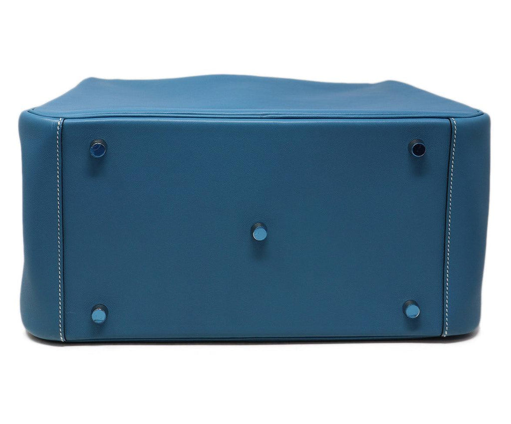 Hermes Light Blue Leather Lindy Bag - Michael's Consignment NYC