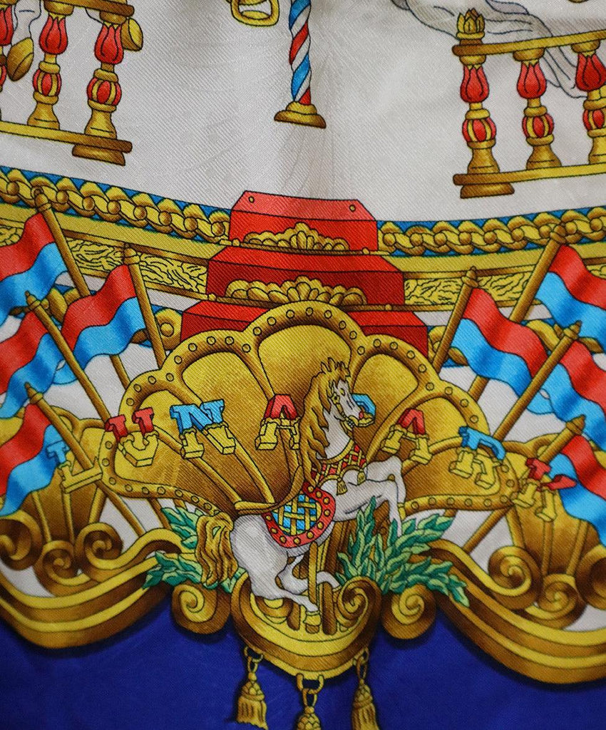 Hermes Luna Park Print Silk Scarf - Michael's Consignment NYC