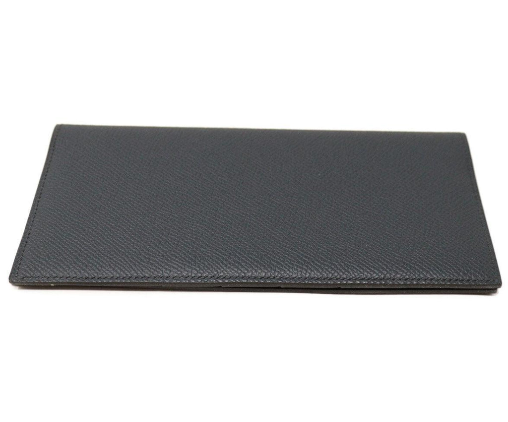 Hermes Navy Leather Wallet - Michael's Consignment NYC