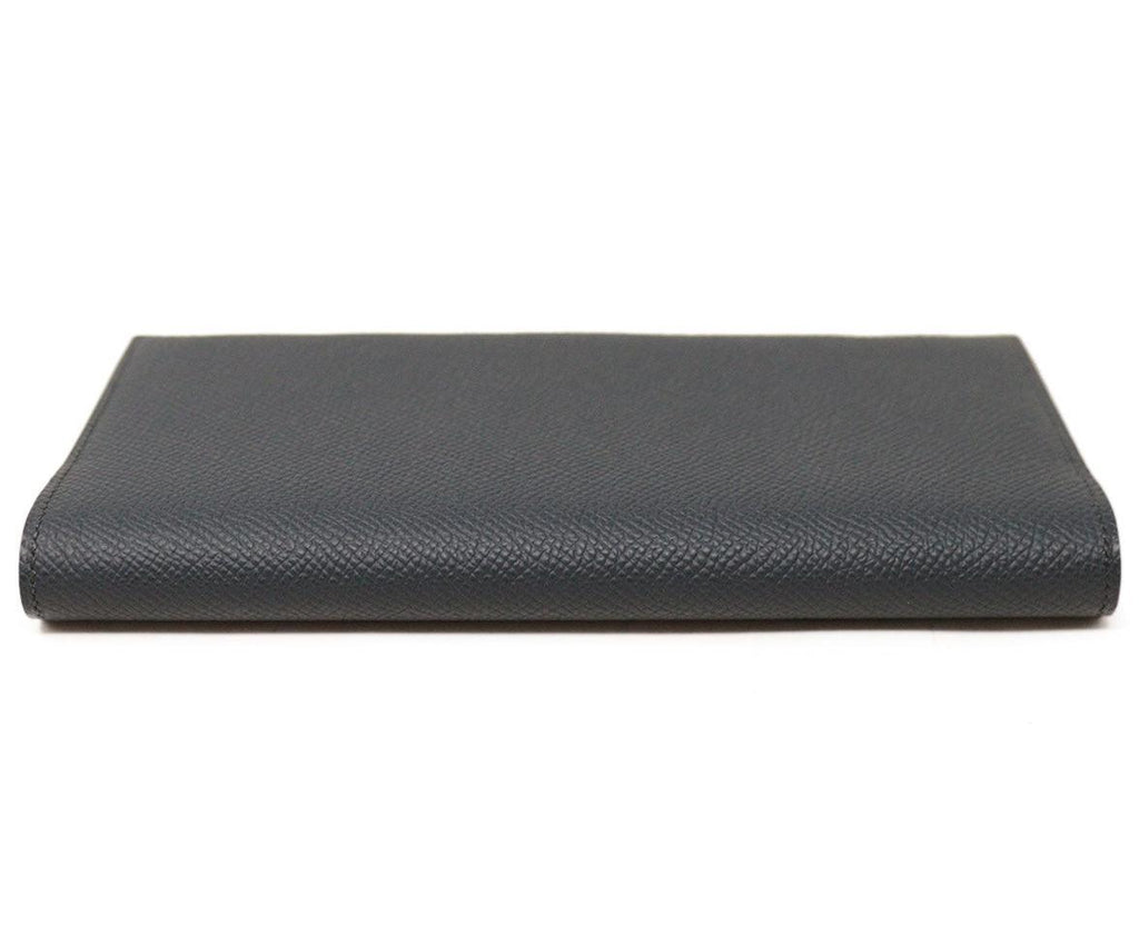Hermes Navy Leather Wallet - Michael's Consignment NYC