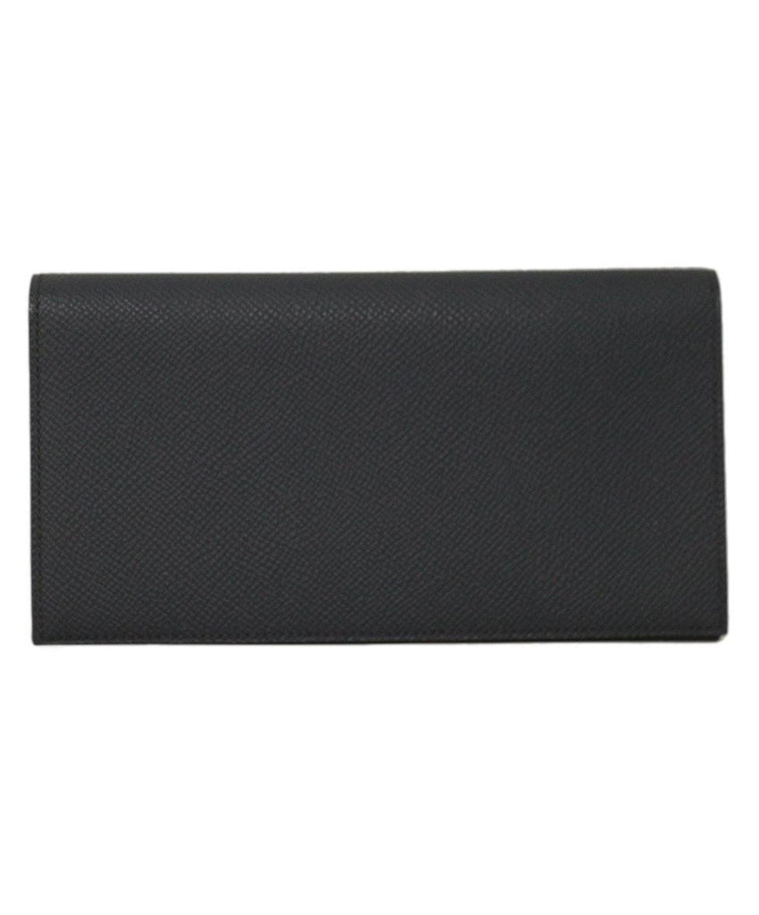 Hermes Navy Leather Wallet - Michael's Consignment NYC