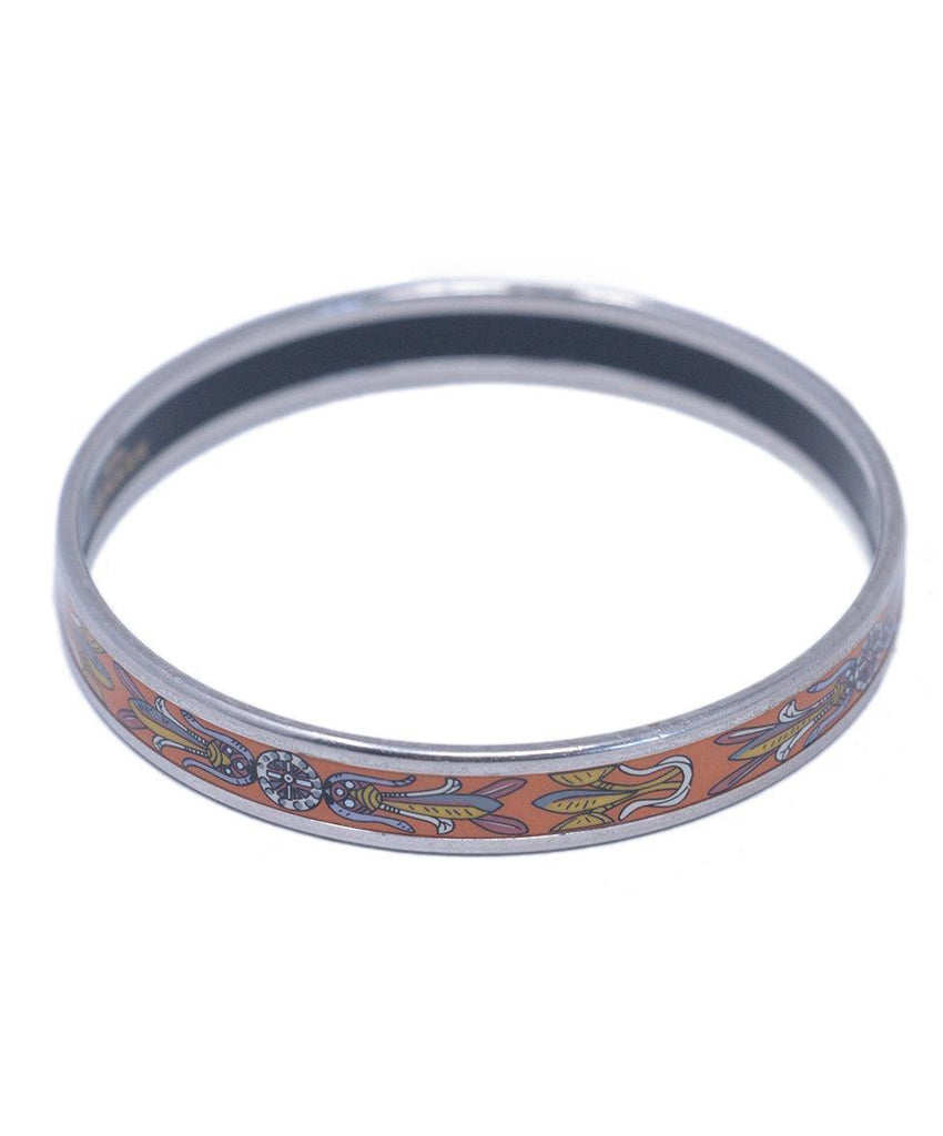 Hermes Orange 65 Small Narrow Bangle - Michael's Consignment NYC