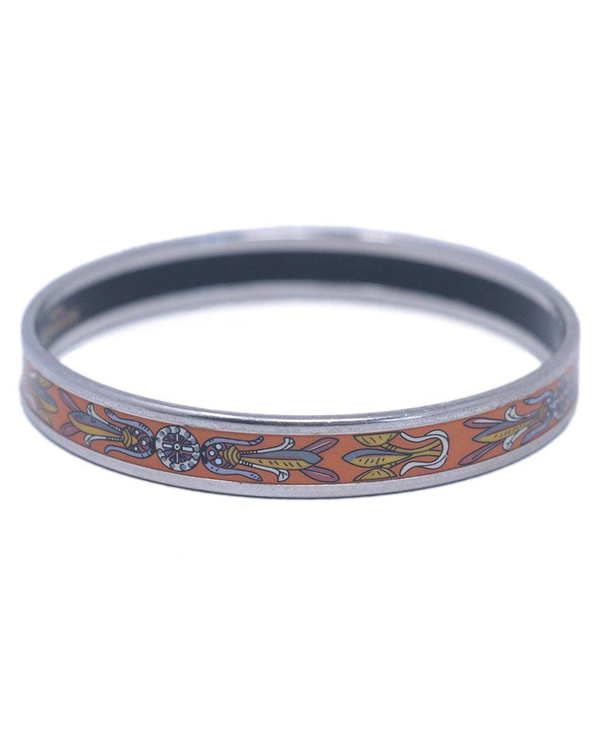 Hermes Orange 65 Small Narrow Bangle - Michael's Consignment NYC