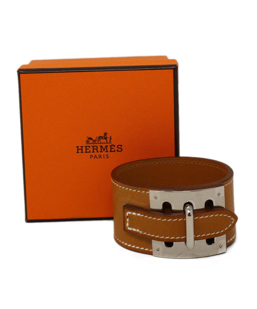 Hermes Tan Leather Barenia Intense Bracelet - Michael's Consignment NYC
