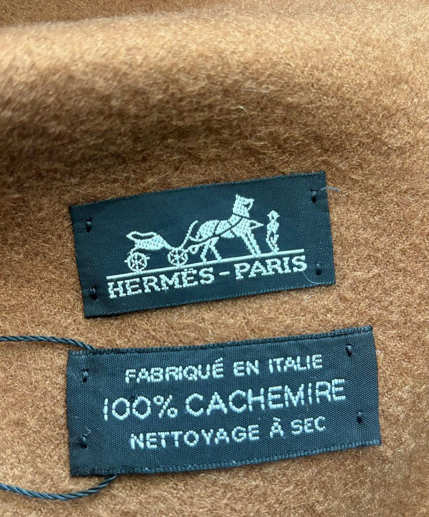 Hermes Tourbillons Print Cashmere Throw Blanket - Michael's Consignment NYC