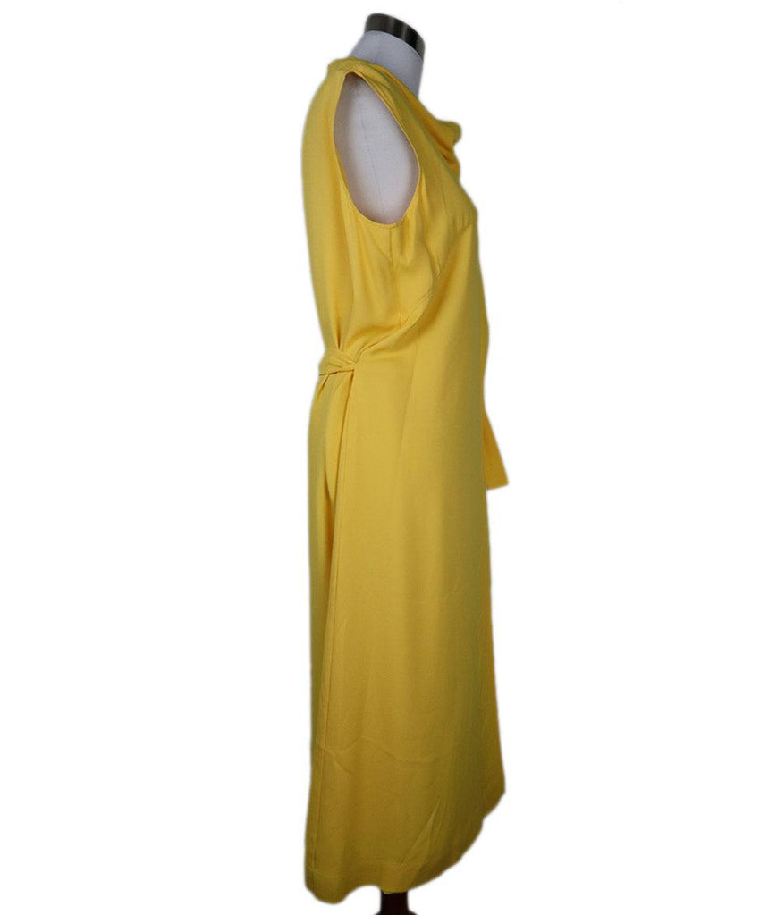 Hermes Yellow Silk Dress w/ Belt sz 8 - Michael's Consignment NYC
