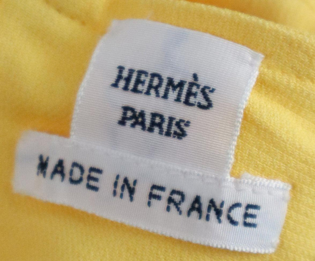 Hermes Yellow Silk Dress w/ Belt sz 8 - Michael's Consignment NYC