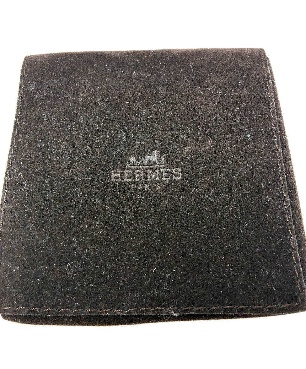 Hermes Pink Leather Silver Hardware Bracelet W/Pouch l Michael's