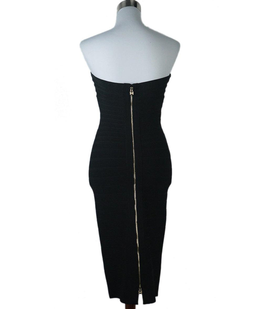 Herve Leger Black Strapless Dress sz 4 - Michael's Consignment NYC