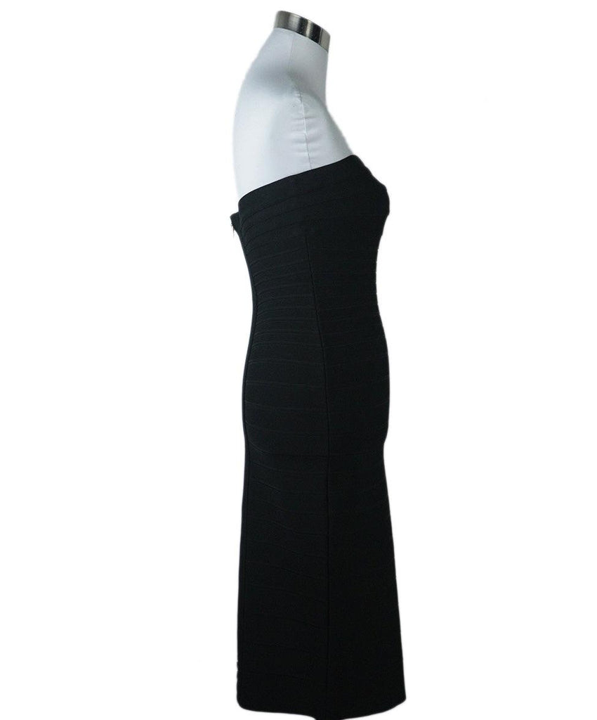 Herve Leger Black Strapless Dress sz 4 - Michael's Consignment NYC