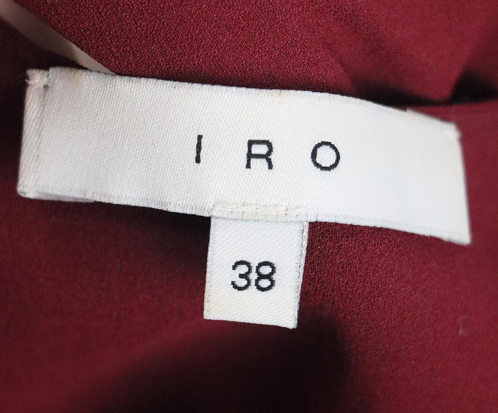 IRO Burgundy Silk Dress sz 4 - Michael's Consignment NYC